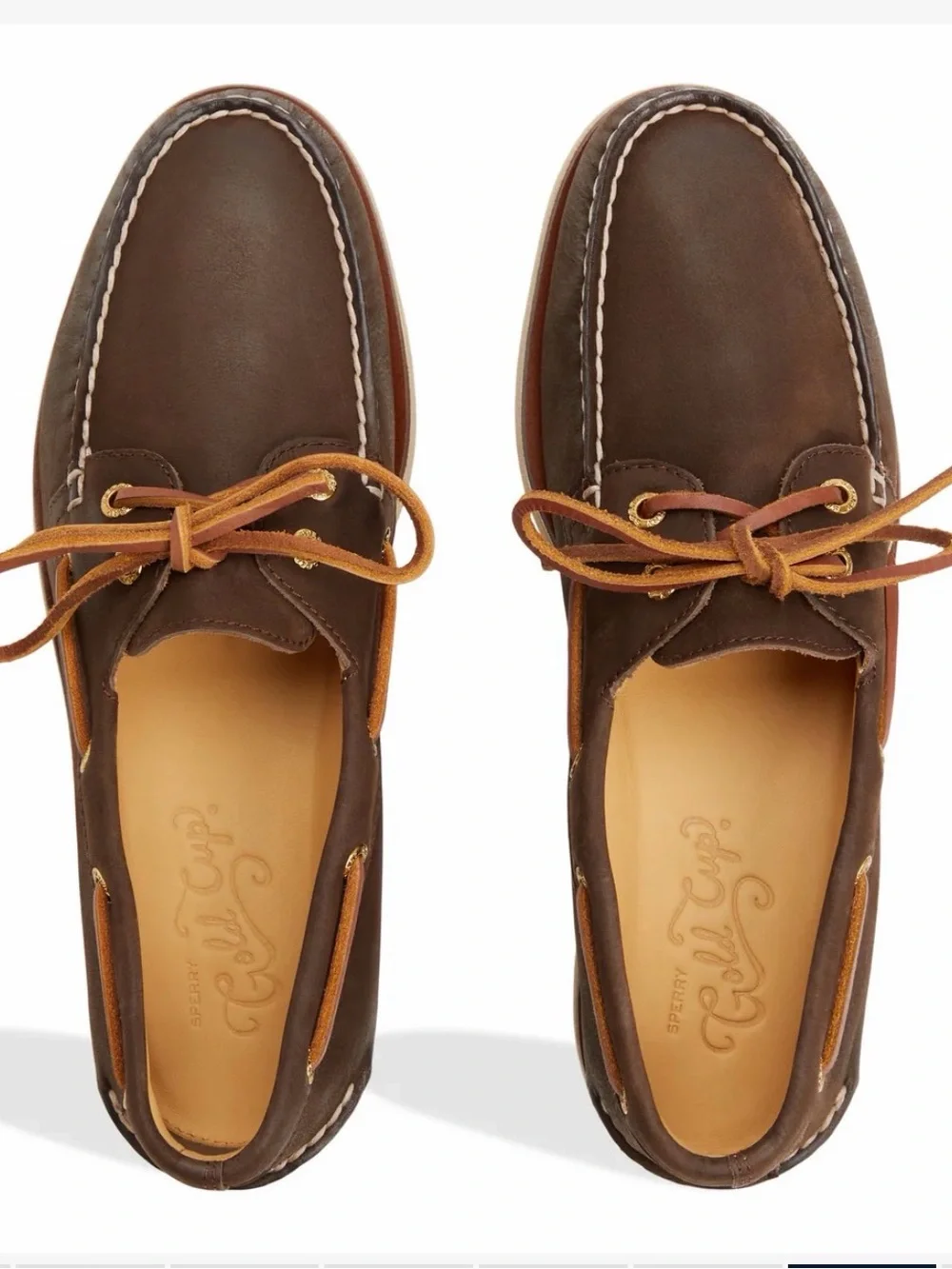 Sperry Gold Cup™ 2-Eye Men’s Boat Shoes US Brown Size 9.5M Wide